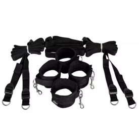 Csukló és láb bilincs készlet ágyhoz kötözéshez