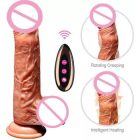 Realisztikus vibrációs dildó herékkel