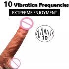 Realisztikus vibrációs dildó herékkel