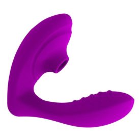   Multifunkciós léghullámos csiklóizgató és G-pont vibrátor (lila)