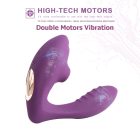 Multifunkciós léghullámos csiklóizgató és G-pont vibrátor (lila)