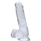 Színpompás nagy dildó M (Fekete)