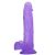 Színpompás nagy dildó XL (Lila)