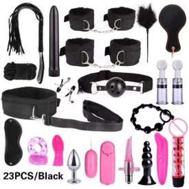 21 db-os BDSM szett (Fekete)