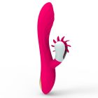 Nyaló csiklóizgató és G-pont vibrátor (rózsaszín)