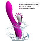 Nyaló csiklóizgató és G-pont vibrátor (rózsaszín)