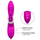 Nyaló csiklóizgató és G-pont vibrátor (rózsaszín)