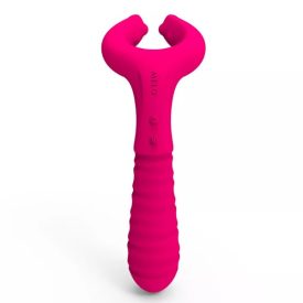 Multifunkciós vibrátor dupla karral (Rózsaszín)