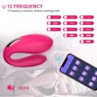12 vibrációs okos párvibrátor (Rózsaszín)