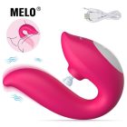 Multifunkciós 2in1 léghullámos csiklóizgató és G-pont vibrátor (Rózsaszín) 