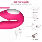 Multifunkciós 2in1 léghullámos csiklóizgató és G-pont vibrátor (Rózsaszín) 