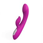 Rózsaszín melegedő funkciós, ívelt, péniszhez hasonló G-pont vibrátor csiklókarral (Rózsaszín)