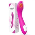 Csepp végződésű G-pont vibrátor melegedő funkcióval (Lila)