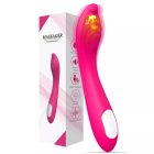 Csepp végződésű G-pont vibrátor melegedő funkcióval (Lila)