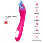 Csepp végződésű G-pont vibrátor melegedő funkcióval (Lila)