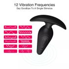 Szuper erős, 12 vibrációs távirányítós anál plug