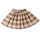 Szexi diáklány jelmez blúz, szoknya és masnis nyakkendő szett barna