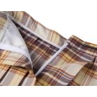 Szexi diáklány jelmez blúz, szoknya és masnis nyakkendő szett barna