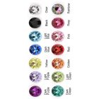 Kör alakú, multicolor, köves anál plug - M méret (Sötét lila)