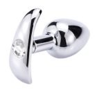 Levehető végű klasszikus anál plug S-méret ( Átlátszó )