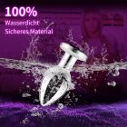 Távirányítós vibrációs anál plug - S méret