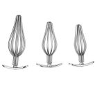 Csepp alakú, hosszúkás anál plug kő díszítéssel - S méret (Piros)