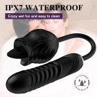 Kétfunkciós rózsa 4 - nyaló csiklóizgató és vibrátor egyben (Rózsaszín)