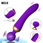 Lila extra erős, dupla motoros masszázs wand és G-pont vibrátor 