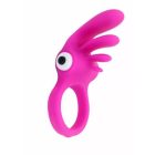 Pajkos csiklóizgató péniszgyűrű (Rózsaszín)