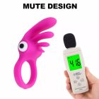 Pajkos csiklóizgató péniszgyűrű (Rózsaszín)