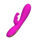 Akkumulátoros nyuszis vibrátor 12 rezgéssel  (lila)