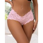 Cecil szexi csipke női bugyi (Rózsaszín)