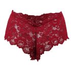 Cecil plus size szexi csipke női bugyi (Bordó)