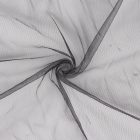 Alice átlátszó prémes szegélyes szexi köntös (Fekete)