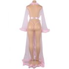 Alice átlátszó prémes szegélyes szexi köntös (Rózsaszín)