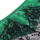 Celia csipke és szatén melltartó és bugyi szett harisnyatartóval