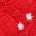 Csipkés, prémes, piros plus size szexi hálóing bugyival