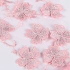 Carly virágos csipkés melltartó és bugyi szett (Rózsaszín)